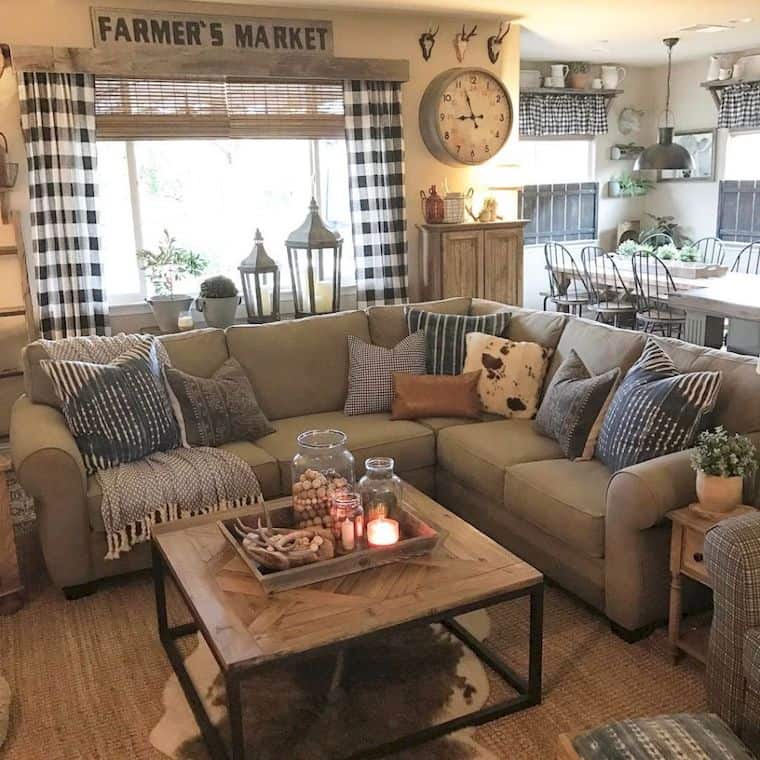 cozy farmhouse living room ideas - inflightshutdown