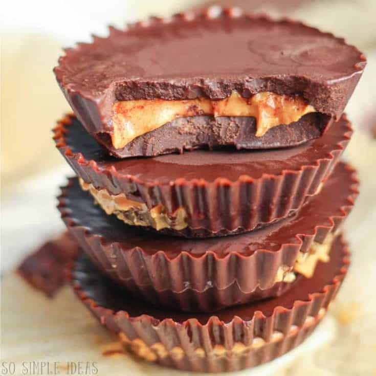 Vegan Peanut Butter Cups (Dairy-Free) - So Simple Ideas