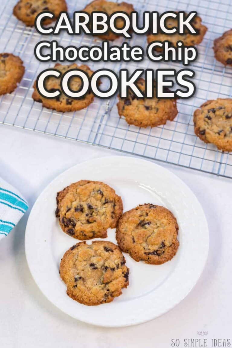 Carbquik Chocolate Chip Cookies - So Simple Ideas