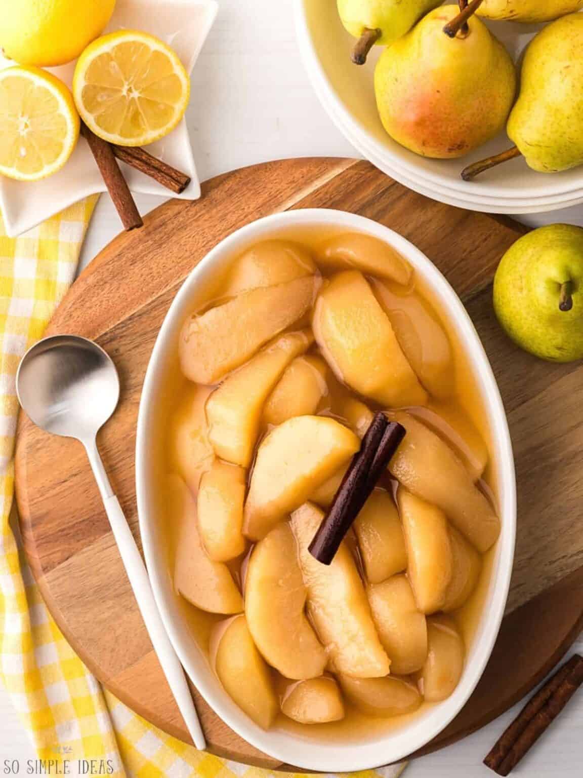 Easy Stewed Pears Recipe - So Simple Ideas