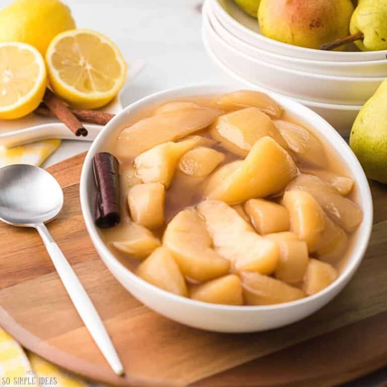 Easy Stewed Pears Recipe - So Simple Ideas