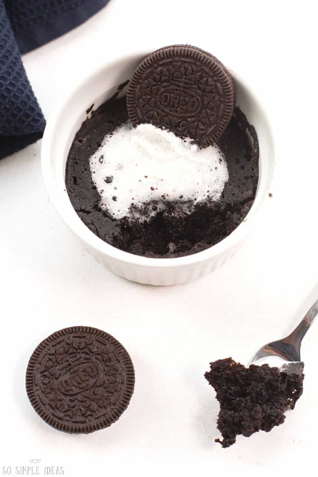 Oreo Mug Cake Recipe 3 Ingredients So Simple Ideas