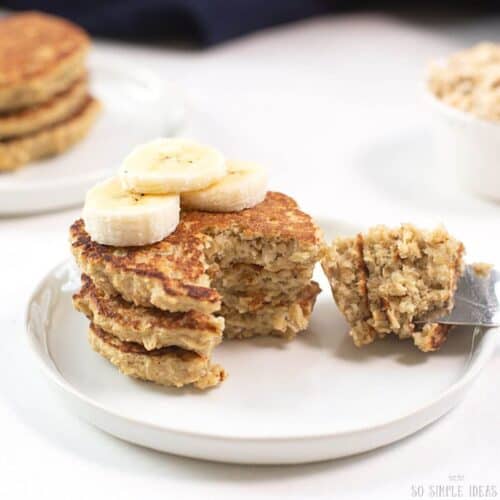 3 Ingredient Banana Oat Pancakes So Simple Ideas